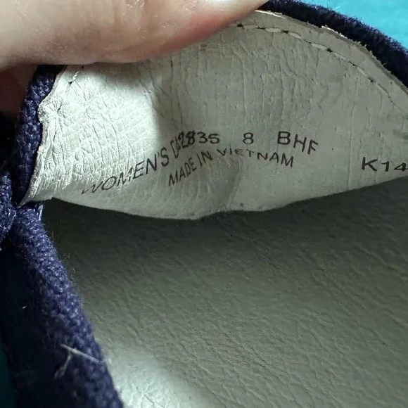 Cole Haan Navy Canvas Penny Loafer - Size 8 - Picture 3 of 7